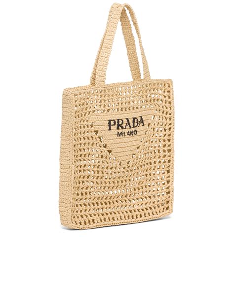 raffia prada bag.